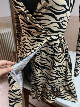 Abito donna fantasia zebra