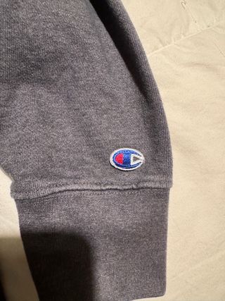 Felpa Champion vintage grigia con zip