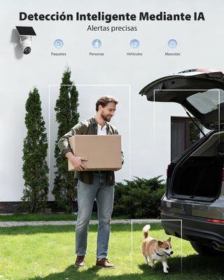 Cámara Vigilancia Solar 4K WiFi Exterior