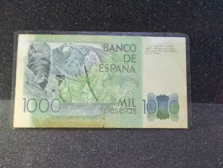 Billete 1000 pts "serie 00000" Banco de España 1