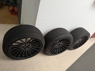 Llantas 22” BMW X6 hamann impolutas con neumáticos
