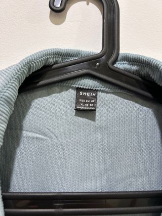 Sobrecamisa pana verde azulado