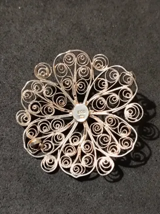 Colgante de Plata Filigrana Victoriano