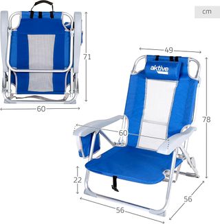 PACK 2 SILLAS NUEVAS Playa Aktive 5 Posiciones