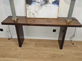 Tavolo consolle in legno e metallo