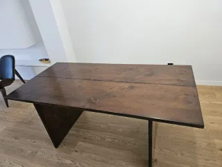 Tavolo consolle in legno e metallo