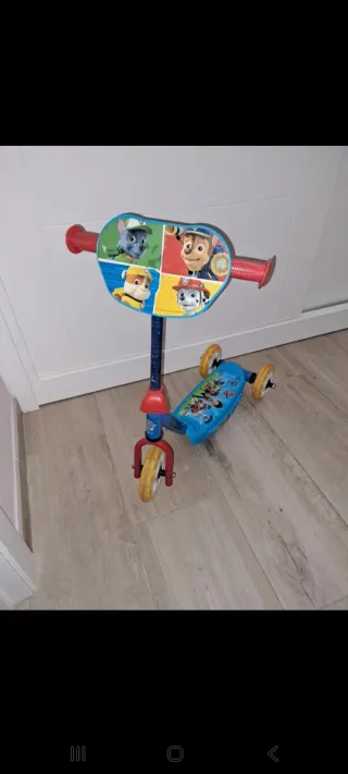 Patinete 3 Ruedas Patrulla Canina