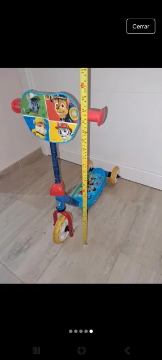 Patinete 3 Ruedas Patrulla Canina