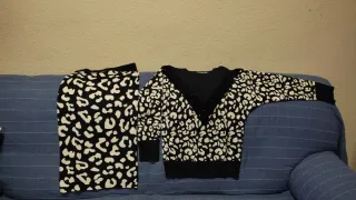 Conjunto estampado leopardo