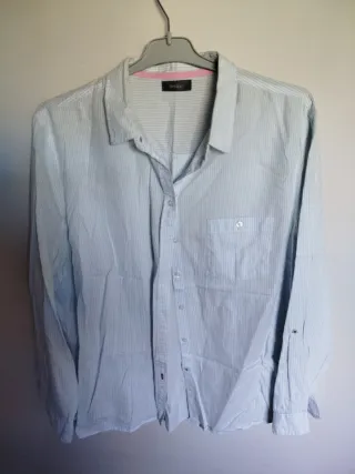 Camisa Venca Talla 48 Rayas Finas Azul