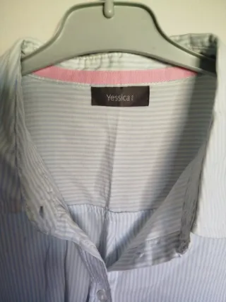 Camisa Venca Talla 48 Rayas Finas Azul