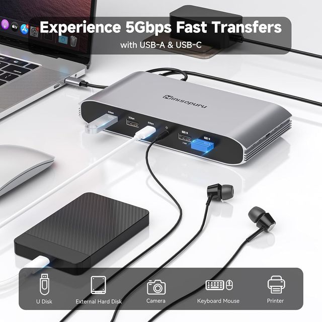 Stazione di docking Displaylink per MacBook