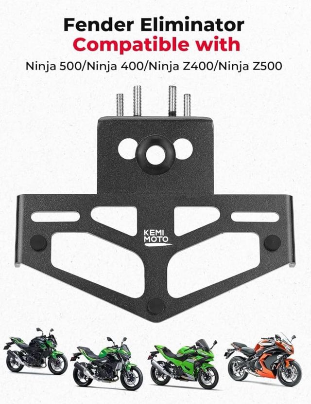 Portamatrículas KEMI MOTO Kawasaki Ninja 400