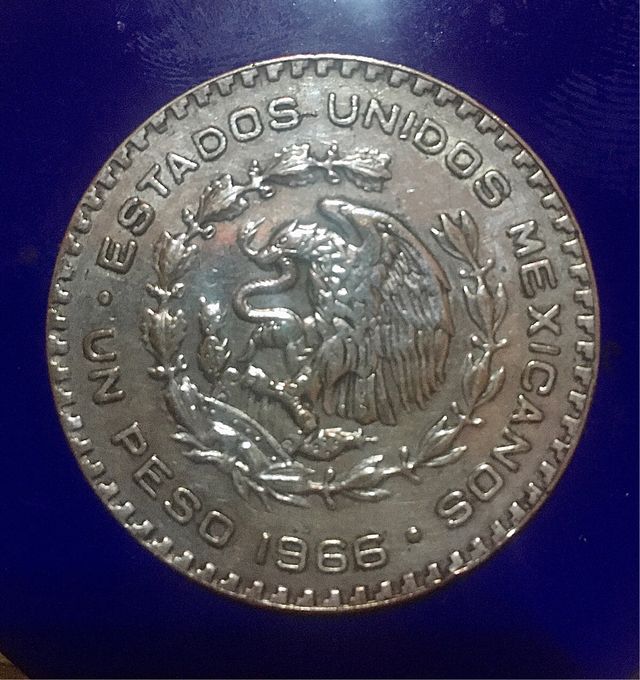1 Peso México 1966 Plata