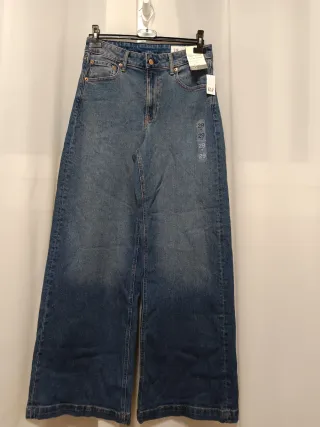 Vaqueros GAP Mujer Tiro Alto Pierna Ancha