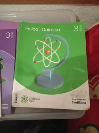 Libros de textos Geografía, Física y química.
