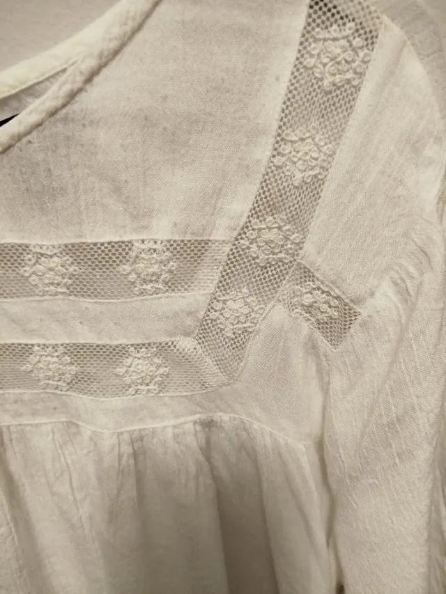 Blusa blanca talla 48