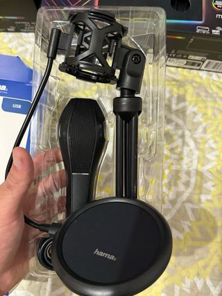 Micrófono Hama MIC-USB STREAM Negro