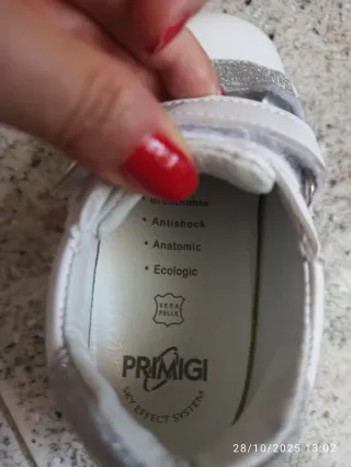 Scarpine Primigi bianche con stelle