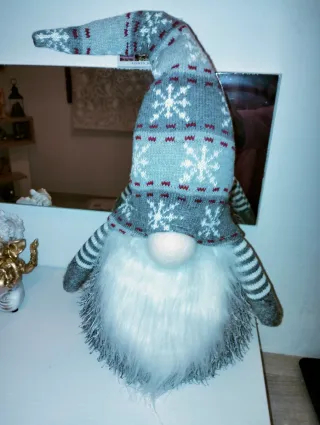 Muñeco de Navidad con Copos de Nieve