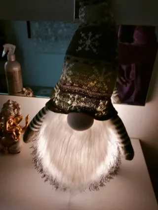 Muñeco de Navidad con Copos de Nieve