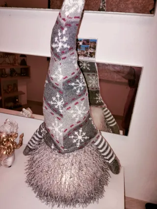 Muñeco de Navidad con Copos de Nieve