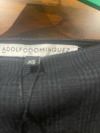 Adolfo Domínguez Camiseta Talla XS Negra