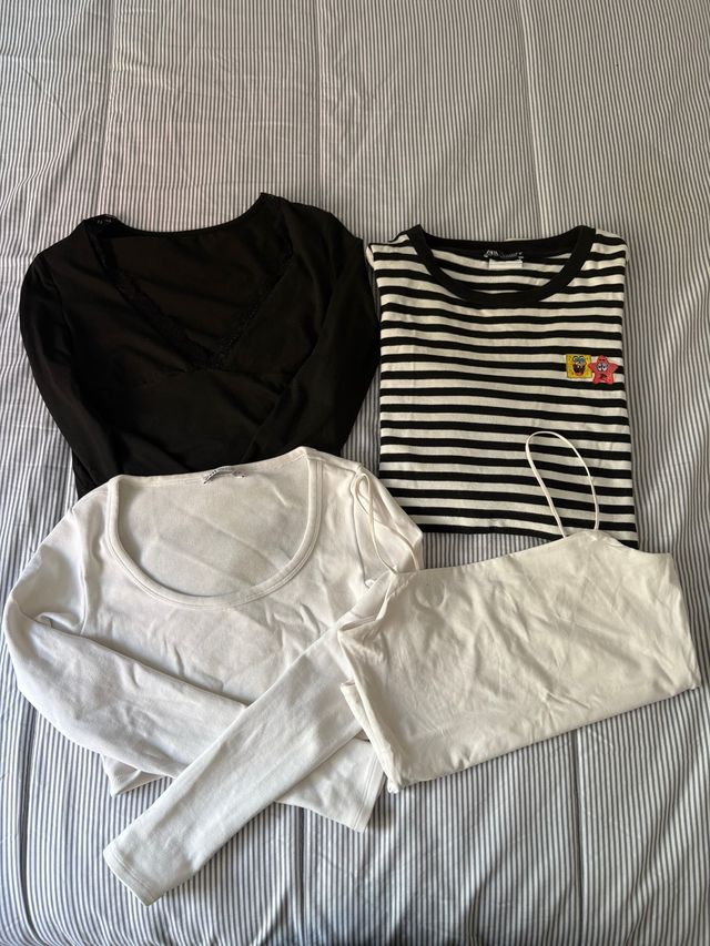 Lote 4 tops y camisetas