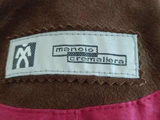 Cazadora de piel marrón