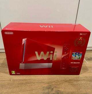 Wii Roja Edición 25 Aniversario Super Mario Bros