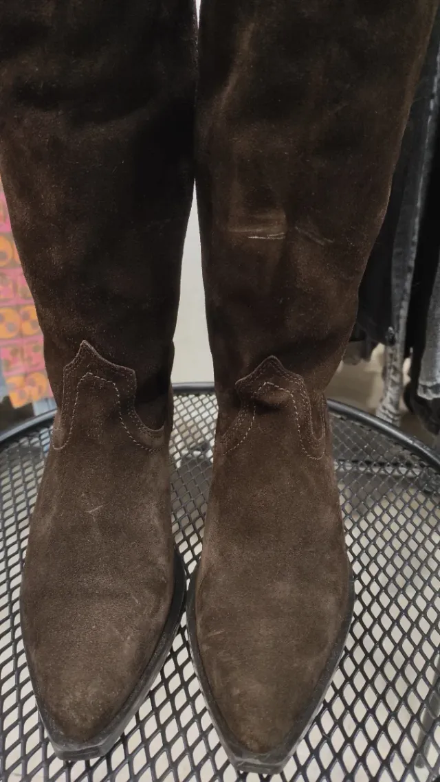 Botas de camurça Zara Tamanho 35