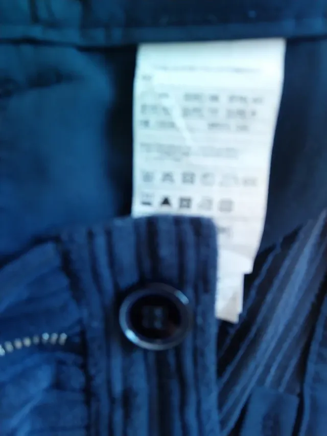 Pantalones Benetton de pana azul