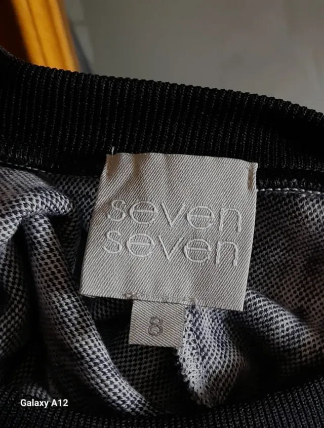 Vestido SEVEN cuadros azul y blanco