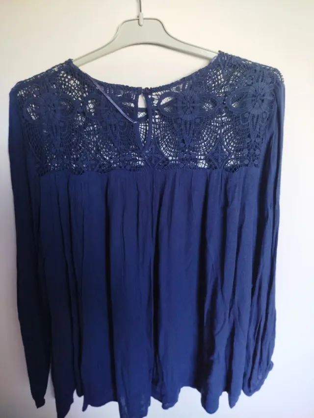 Blusa TEX azul talla 50