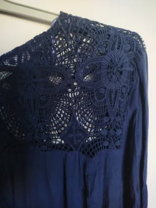 Blusa TEX azul talla 50