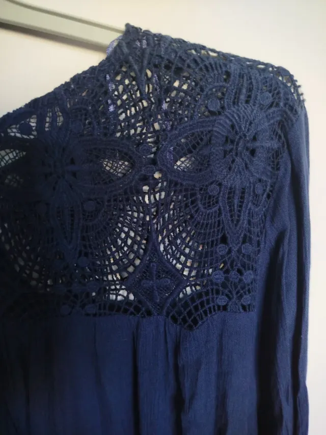 Blusa TEX azul talla 50