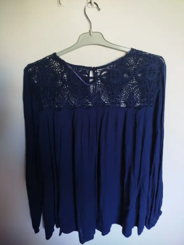 Blusa TEX azul talla 50