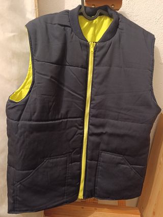 Chaleco acolchado reflectante reversible