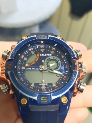 Reloj Calypso K5586 Azul y Dorado