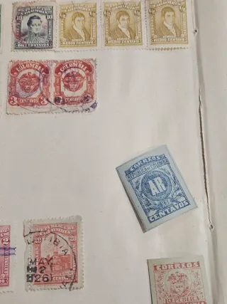 NUFILART Colección de sellos  de Colombia s XIX