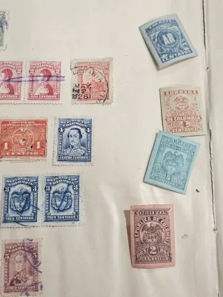 NUFILART Colección de sellos  de Colombia s XIX