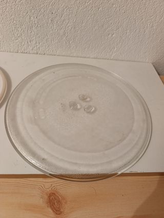 Plato de cristal para microondas
