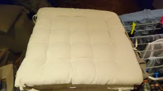 Cojín para silla beige tela