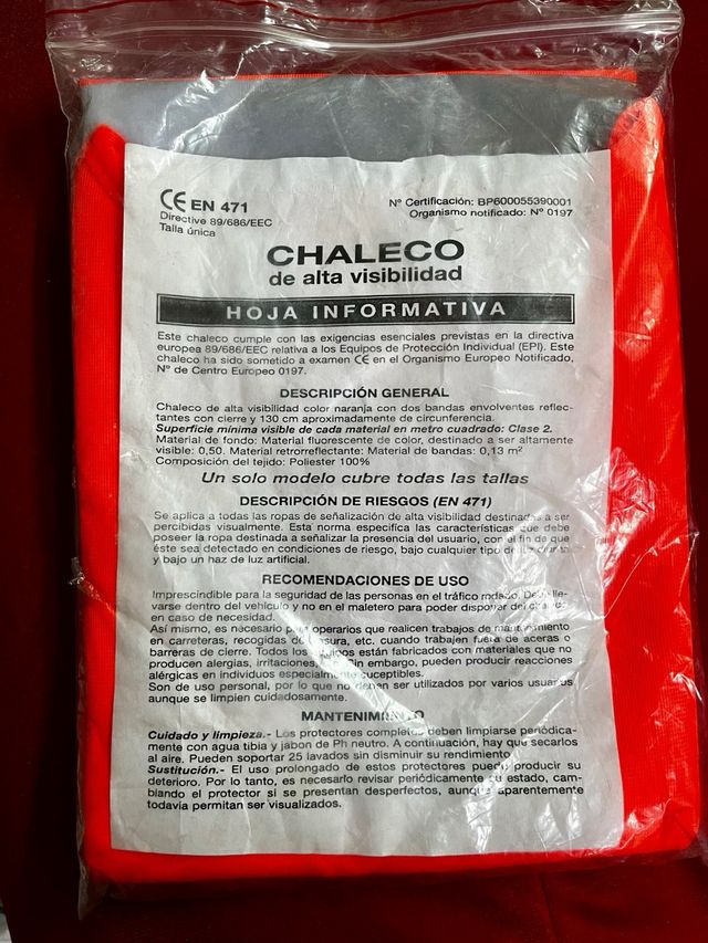 Pack 8 Chalecos Reflectantes Alta Visibilidad