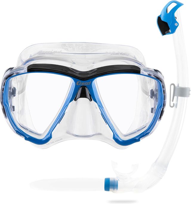 SNORKEL E SUBACQUEO Cressi Big Eyes Seal Dry Blu