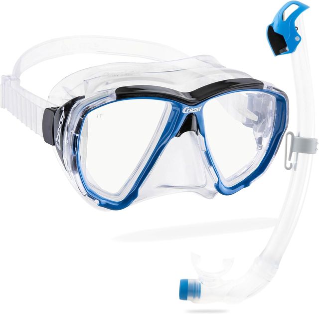 SNORKEL E SUBACQUEO Cressi Big Eyes Seal Dry Blu