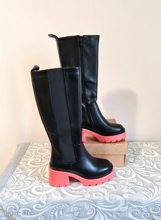 Stivali Tulipano ecopelle n.36 nero nuovo