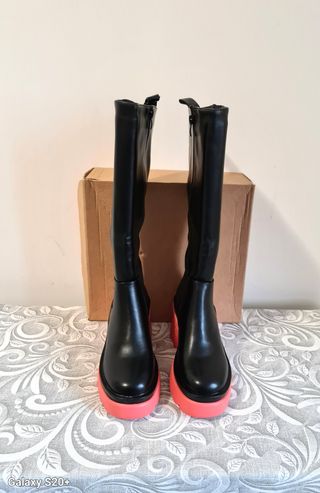 Stivali Tulipano ecopelle n.36 nero nuovo