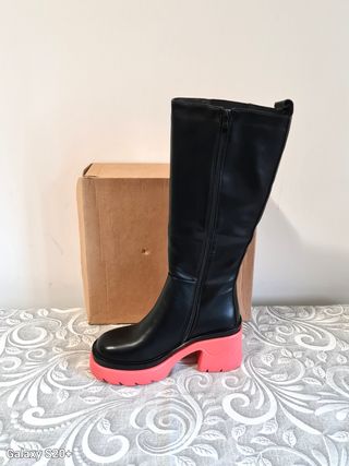 Stivali Tulipano ecopelle n.36 nero nuovo