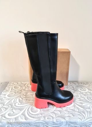 Stivali Tulipano ecopelle n.36 nero nuovo